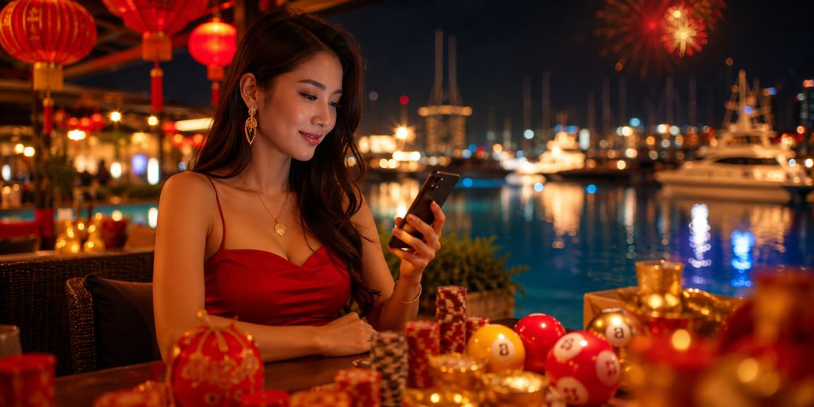 Lottery-themed visuals from Langkawi